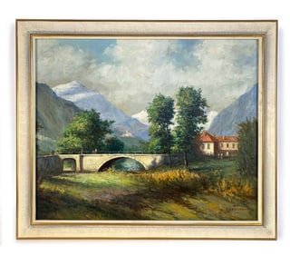 LUCA PAPALUCA (1890-1934) LANDSCAPE O/B