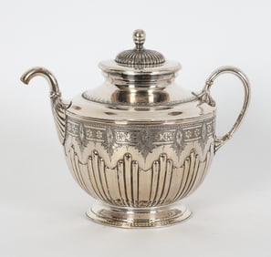 JAMES DIXON & SONS SILVERPLATE TEAPOT 1886