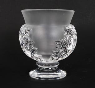 LALIQUE FRENCH GLASS GOBLET