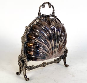 19TH C. ENGLISH SILVERPLATE BUN WARMER