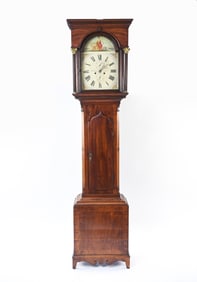 ANTIQUE JOSEPH ATKINSON TALL CASE CLOCK