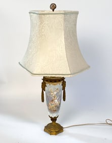 FRENCH SEVRES PORCELAIN TABLE LAMP