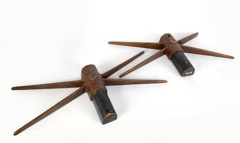 VINTAGE WOODEN LOCOMOTIVE MOLDS