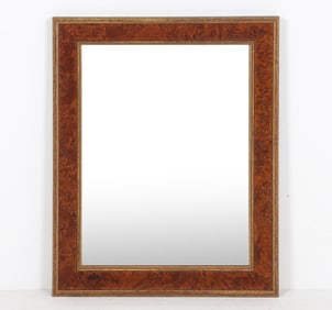 BURL FRAMED WALL MIRROR