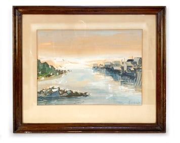 1960 WATERCOLOR LANDSCAPE