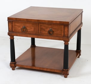 WEIMAN NEOCLASSICAL STYLE WALNUT SIDE TABLE