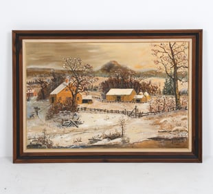 J. H. FOWLER (20TH C.) LANDSCAPE O/C