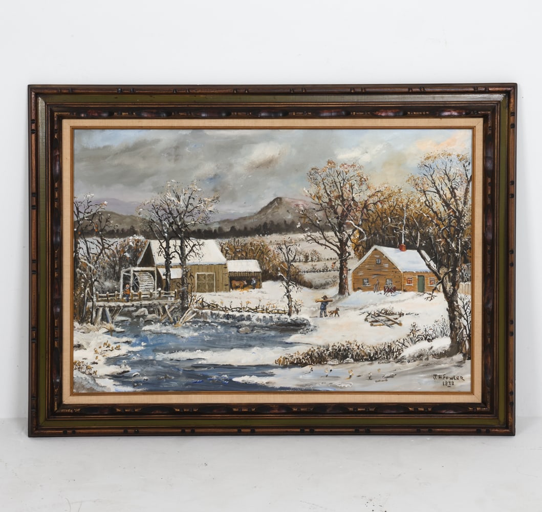 J. H. FOWLER (20TH C.) LANDSCAPE O/C (1 of 9)