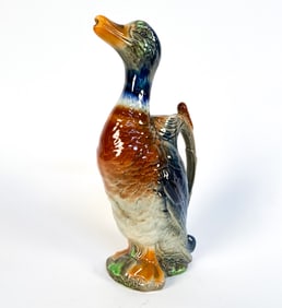 ST CLEMENTS MAJOLICA DUCK PITCHER