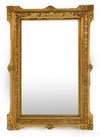 FRENCH GILT CARVED WOOD WALL MIRROR