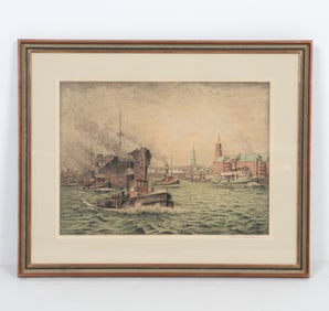 FRIEDRICH TRAULSEN (GERMAN, 1887-1971) LITHO PRINT