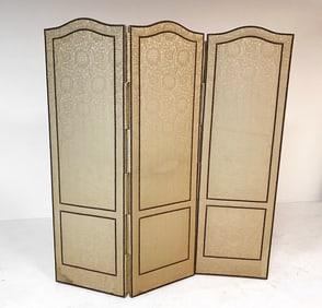 VINTAGE FLORAL DAMASK ROOM DIVIDER SCREEN