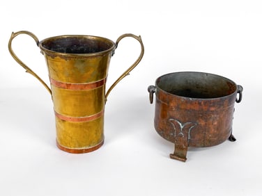 ANTIQUE BRASS & COPPER VESSELS