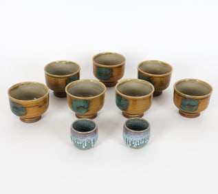 JAPANESE CERAMIC BOWL GROUPING