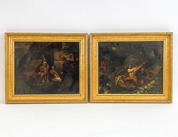 19TH CENTURY O/C SHIP PAINTINGS