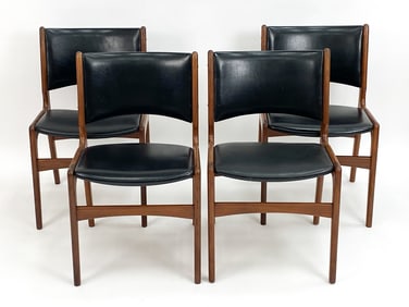 (4) ERIK BUCH FOR POVL DINESEN DINING CHAIRS