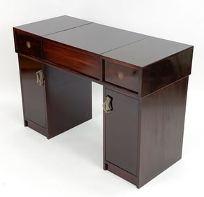 DYRLUND ART DECO STYLE ROSEWOOD VANITY