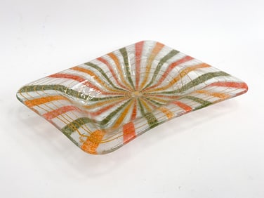 HIGGINS LARGE ART GLASS BOWL