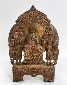 GILT BRONZE BUDDHA SCULPTURE