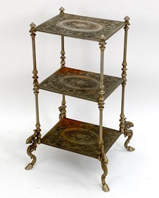 ANTIQUE EDWARDIAN STYLE ETAGERE