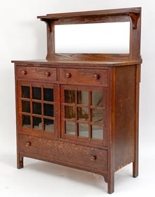 ARTS AND CRAFTS MISSION OAK SIDEBOARD