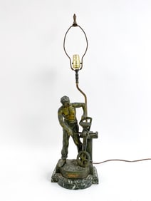 'LA VEILLEE' VICTOR ROUSSEAU LAMP