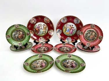 MITTERTEICH 1920'S GERMAN PORCELAIN CAMEO DISHES