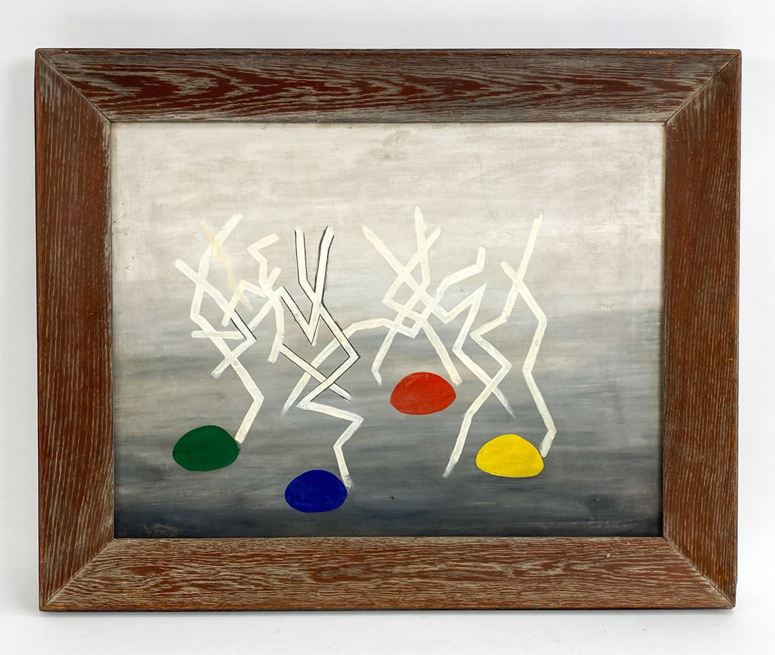 20TH C. ABSTRACT O/C PAINTING (1 of 7)