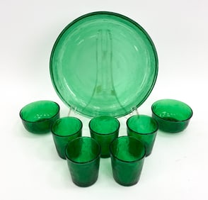 SCANDINAVIAN GLASS GROUPING C. 1960'S