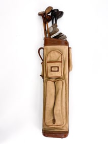 ANTIQUE WOODEN SHAFT GOLF CLUBS