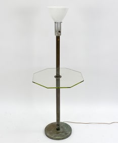 MID-CENTURY FLOOR LAMP TABLE