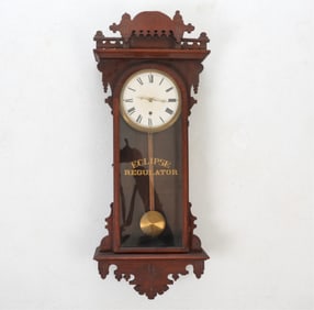 E. N. WELCH ECLIPSE REGULATOR WALL CLOCK