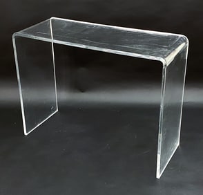CHARLES HOLLIS JONES STYLE LUCITE CONSOLE TABLE