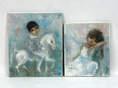 (2) ABSTRACT O/C PORTRAITS