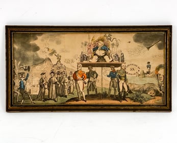 ANTIQUE BRITISH SATIRICAL PRINT