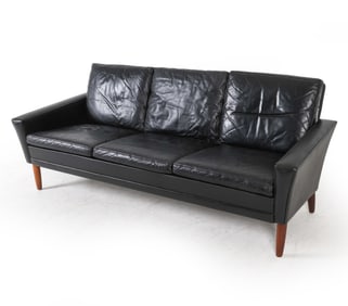 GEORGE THAMS STYLE DANISH LEATHER SOFA C. 1960S