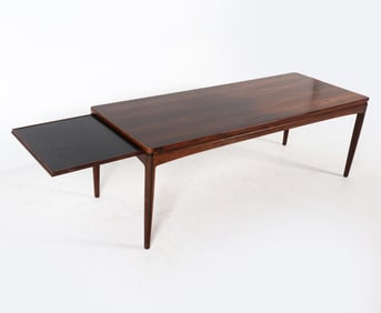 OLE WANSCHER EXTENDING ROSEWOOD COFFEE TABLE