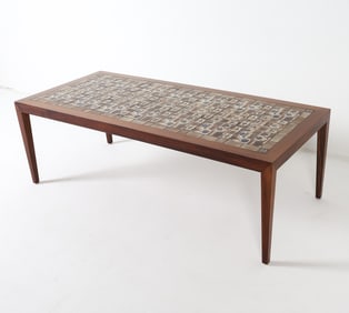 ROYAL COPENHAGEN ROSEWOOD & TILE TABLE C. 1970S