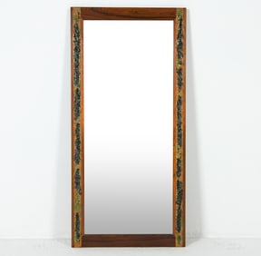 AARHUS DANISH ROSEWOOD WALL MIRROR C. 1960S