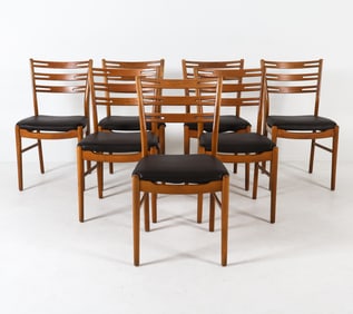 (7) FARSTRUP DANISH TEAK DINING CHAIRS