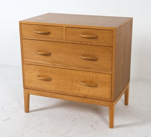 SCANDINAVIAN OAK CHEST OF DRAWERS C. 1970S