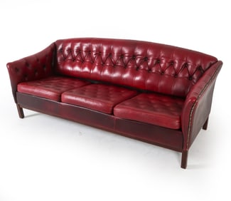 MID-CENTURY CHESTERFIELD STYLE SOFA C. 1960S