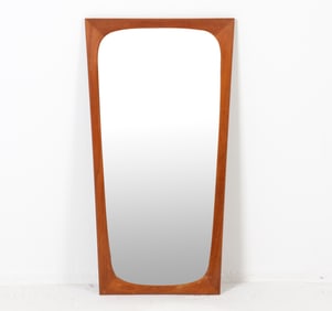 AARHUS DANISH TEAK WALL MIRROR C. 1960S