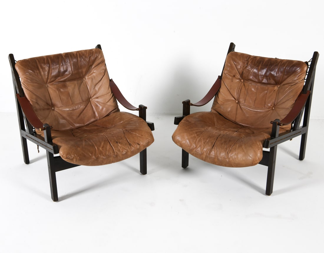 PAIR TORBJORN AFDAL 'HUNTER' CHAIRS C. 1960S (1 of 15)