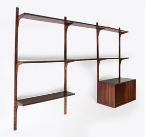 DANISH ROSEWOOD WALL UNIT C. 1960S