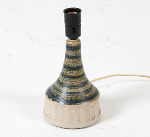 PER ENGSTROM DANISH CERAMIC TABLE LAMP C. 1970S