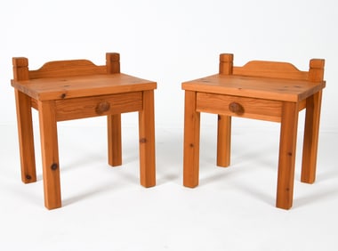 PAIR OF SWEDISH PINE NIGHT STANDS C. 1970S