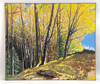 RAY CIARROCHI (20TH C.) FOREST LANDSCAPE O/C