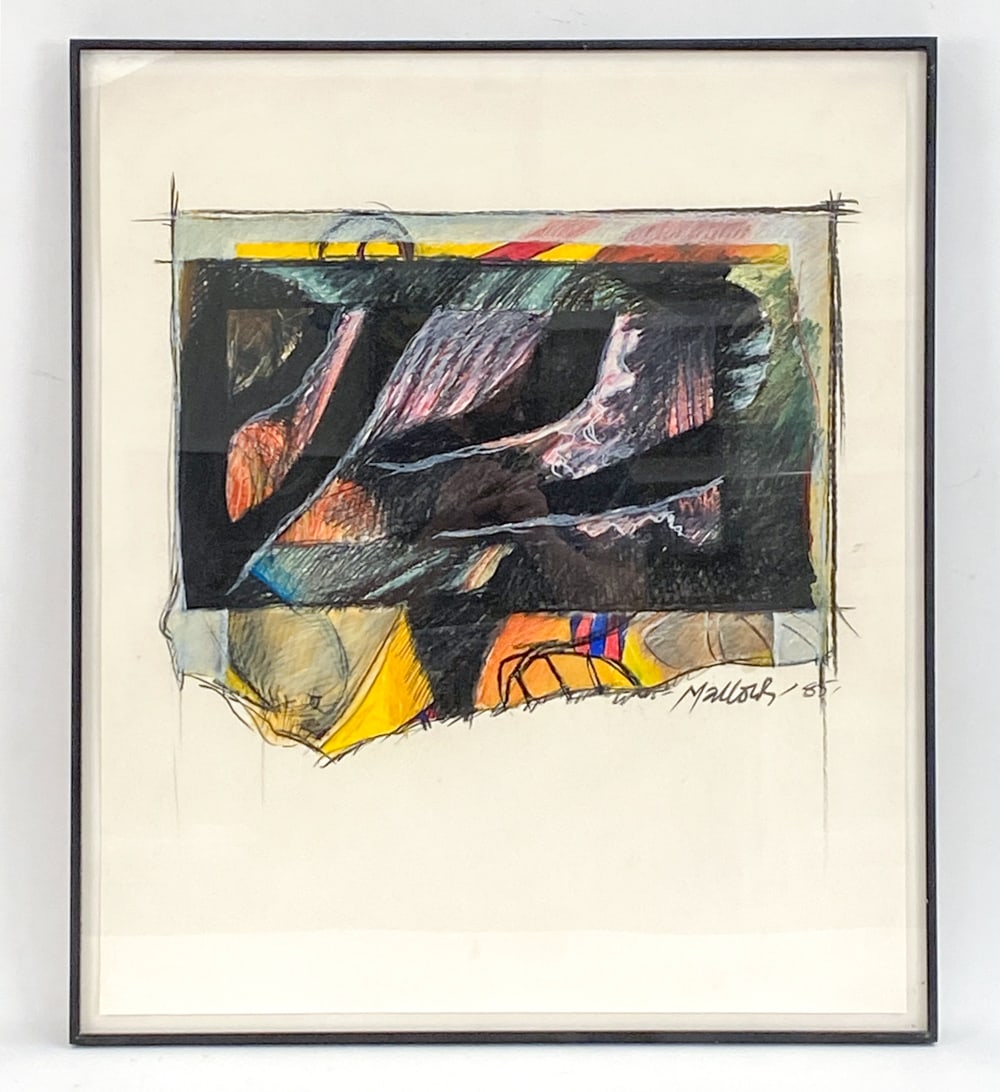 CONTEMPORARY ABSTRACT PASTEL ON PAPER (1 of 4)