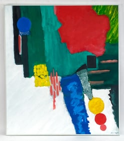 JOAN ISRAEL ABSTRACT EXPRESIONIST O/B PAINTING